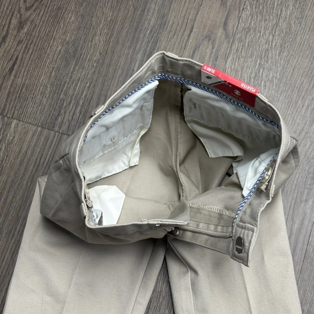 NWT Izod 5T Coord Set Polo Shirt and Pleated Slim Fit Khakis. Classy!